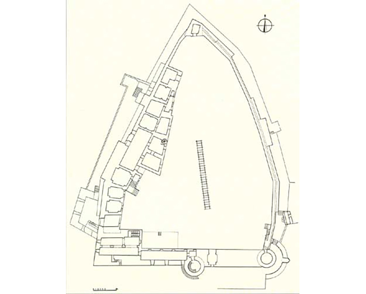 pianta castello di Oria