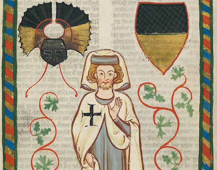 Cavaliere Teutonico da una miniatura del Codex Manesse