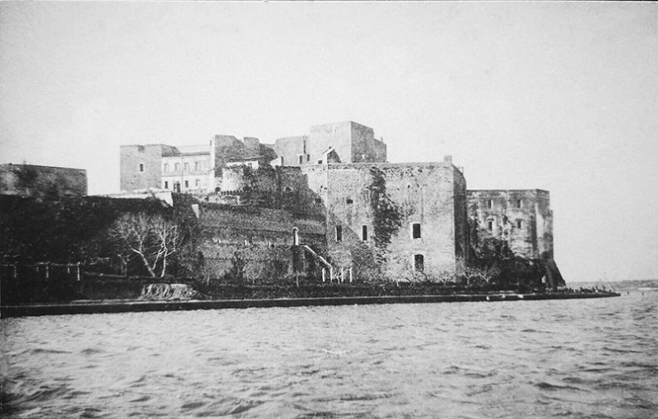 Antica foto del castello di Brindisi.